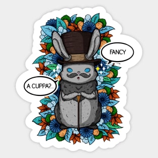 Top Hat Bunny Sticker